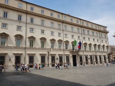 palazzo Chigi sede del governo italiano